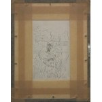 Jan Matejko(1838 Krakow-1893 Krakow),Two-sided sketch-Portrait of a man