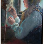 Witold Minkiewicz (1899 Vilnius-1991 Danzica), Góralska prządka, 1987