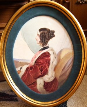 Michael Stohl(1813-1881),Portret Królowej Wiktorii(1819-1901)