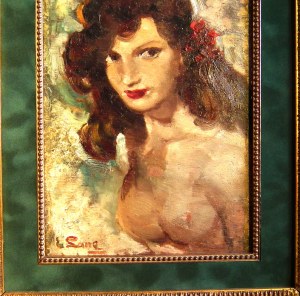 Erwin Lang(1886 Wiedeń-1962 Wiedeń),Portret Grety-żony artysty