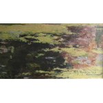 Michal Gorstkin-Wywiórski(1861 Warsaw-1926 Berlin),Landscape with a pond,1927 em