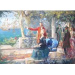 Eugeniusz Dzierżencki (1904 Warszawa-1990 Sopot), Scena Kolonialna 1937