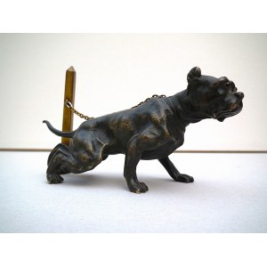 Workshop of Alphonse Giroux(1799-1881), sculpture of Staffordshire bull terrir dog