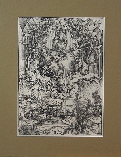 Albrecht Durer (1471-1528), Apokalipsa: Św. Jan przed Bogiem i Starszyzną