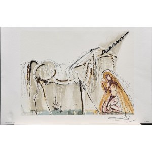 Salvador DALI (1904-1989) La Licorne From the series: Les Chevaux de Dali (Daliinian Horses), 1983.