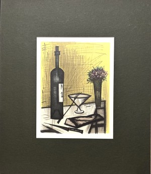 Bernard Buffet (1928-1999) ,Le Pain et le Vin (Chleb i wino)z cyklu Nature Morte