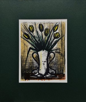 Bernard Buffet (1928-1999) Boquet Tulipas Janues (Bukiet żółtych tulipanów
