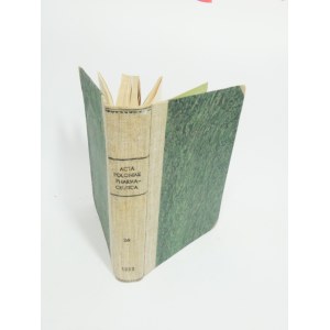 Acta Poloniae Pharmaceutica PHARMACEUTICAL COMPLETELY CIRCULATED ANNUAL 1969.