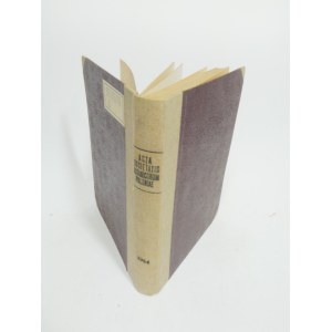 Acta Societatis Botanicorum Poloniae 1954.