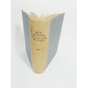 Acta Societatis Botanicorum Poloniae 1961