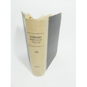 Acta Societatis Botanicorum Poloniae 1956.