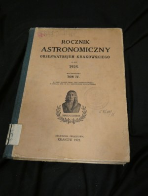 Astronomical Yearbook of the Cracow Observatory 1925 v. IV