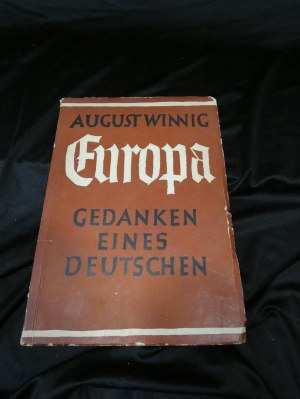 Winning August Europe : Gedanken eines Deutschen 1937