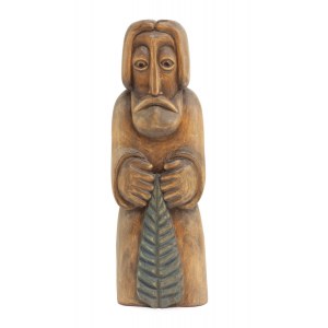 Antoni Kruczała (1943 Bulowice - 2000 ), Jesus with a palm branch, ca. 1990