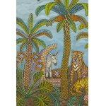 Jan Płaskociński (1919 Puławy - 1993 Varsovie), Le lion et les tigres, 1968