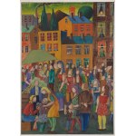 Paweł Wróbel (1913 Katowice-Szopienice - 1984 ), On the Market, 1972