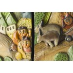 Eugeniusz Zegadło (né en 1943), Triptyque - La tentation de saint Antoine, 1985
