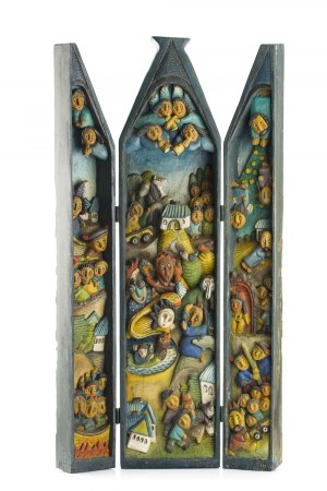 Eugeniusz Zegadło (ur. 1943), Tryptyk - Kuszenie świętego Antoniego, 1985