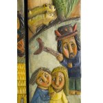 Eugeniusz Zegadło (né en 1943), Triptyque - La tentation de saint Antoine, 1985