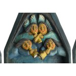 Eugeniusz Zegadło (né en 1943), Triptyque - La tentation de saint Antoine, 1985