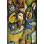 Eugeniusz Zegadło (né en 1943), Triptyque - La tentation de saint Antoine, 1985