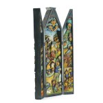 Eugeniusz Zegadło (né en 1943), Triptyque - La tentation de saint Antoine, 1985