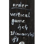 Ryszard Winiarski (1936 Lwów - 2006 Warszawa), Order vertical game 4 x 4 (2), 1981