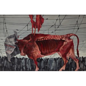Zbylut Grzywacz (1939 Kraków - 2004 Kraków), Corrida-Pegaz from the Beef series, 1977.
