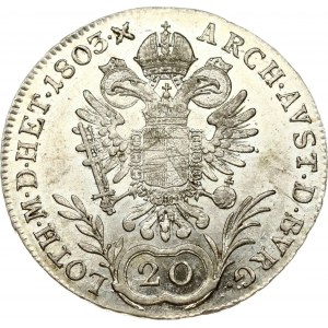 Holy Roman Empire 20 Kreuzer 1803 A