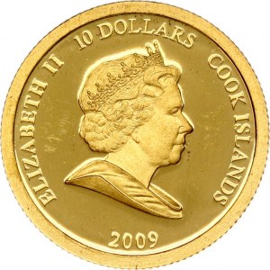 Cook Islands 10 Dollars 2009 Knut Hamsun