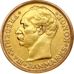 Denmark 20 Kroner 1911 VBP GJ