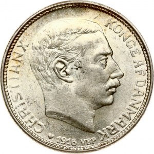 Denmark 1 Krone 1916 VBP AH