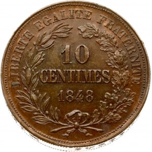 France 10 Centimes 1848 PIEFORT by Moulle