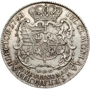 Deutschland Sachsen Taler 1763 EDC
