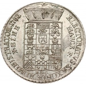 Niemcy Saksonia Taler 1766 EDC