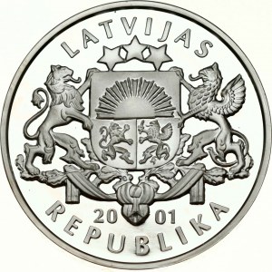 Lettland 1 Lats 2001 Eishockey