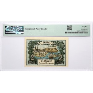 Memel 2 Mark 1922 PMG 65 Gem Uncirculated EPQ