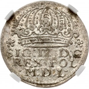 Poland Grosz 1610 Krakow NGC AU DETAILS