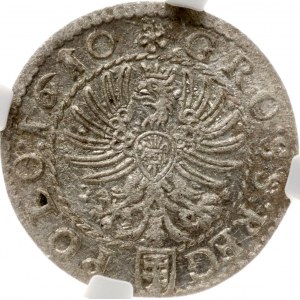 Poland Grosz 1610 Krakow NGC AU DETAILS