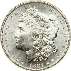 USA 1 Dollar 1881 S 'Morgan Dollar' PCGS MS 63