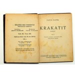 K. Ćapek - Krakatit Warsaw 1926 - Volume I and II