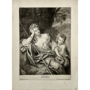Godfrey KNELLER (1646-1723), Dama z Amorkiem, ok. 1720