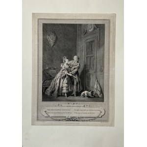 Jean Honore FRAGONARD (1732-1806), Niezapowiedziana wizyta (tyt. oryg. „La Visite Inattendue”), Paryż 1774