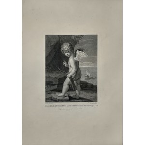 Guido RENI (1575-1642), Love's ambush (original title: Silentium et tenebras Amor...), ca. 1800