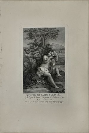 Rafael SANTI (1483-1520), Nimfa w kąpieli (tyt. oryg.: „Nymphe ex balneo exausta”), ok. 1800