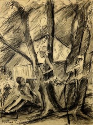 Victor FRIESE (1906-1969), Ploteczki pod namiotem, lata '30 - '40 XX w.