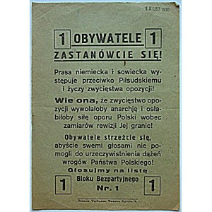[DRUK ULOTNY]. 1 OBYWATELE 1...