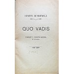 SIENKIEWICZ HENRYK. Quo Vadis. Powieść z czasów Nerona. (W skróceniu). Bln. Weissensee [1920]...