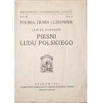 Bystroń J., PIEŚNI LUDU POLSKIEGO, 1924