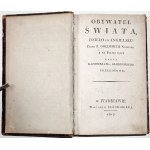 Goldsmith P., OBYWATEL ŚWIATA,1817, t.1-2 [wyd. 1, komplet] [satyryczne spojrzenie na społeczeństwo angielskie]